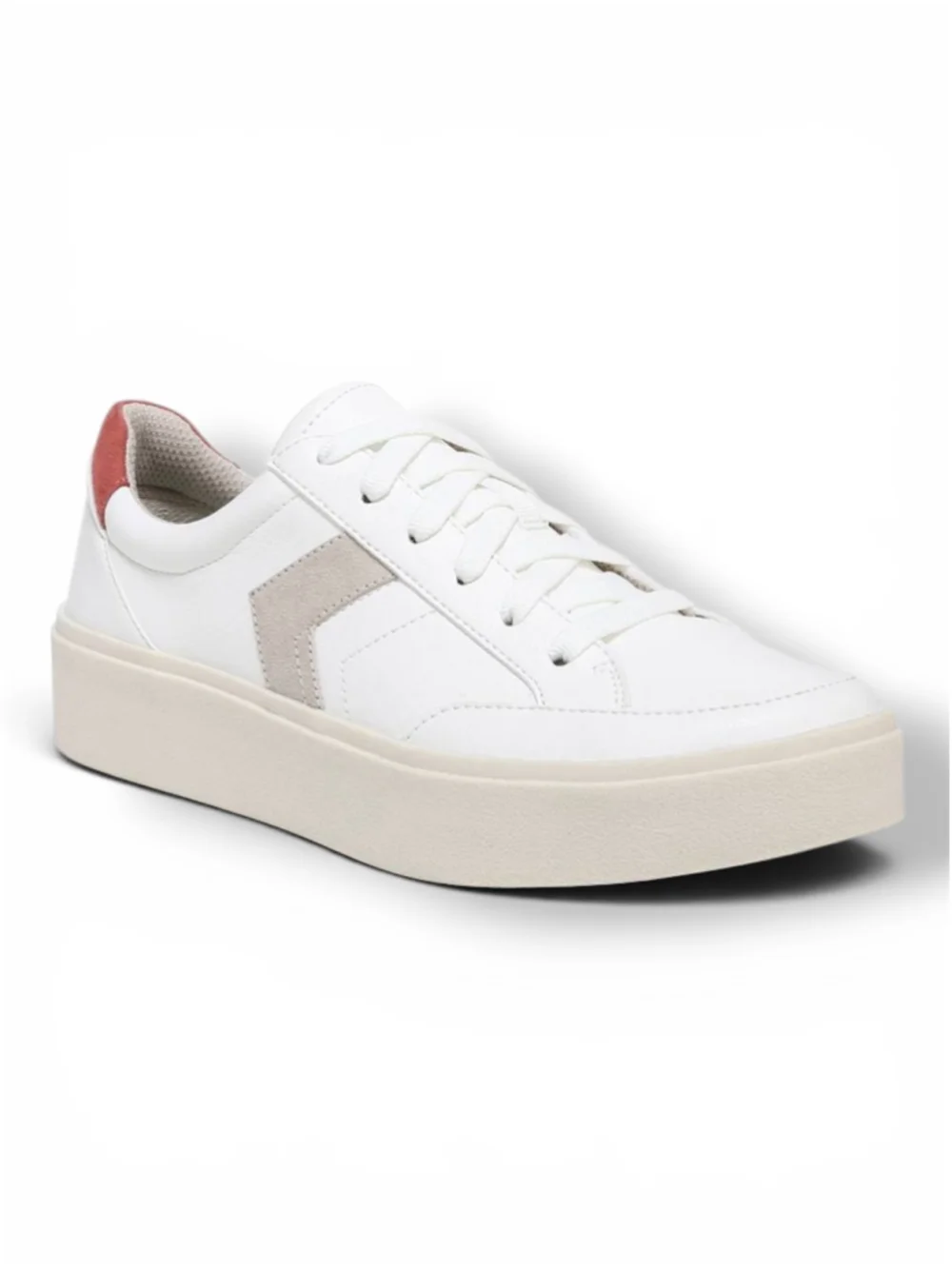 Dr. Scholls Madison Platform Sneakers White Colorblock Comfort Shoes 7.5